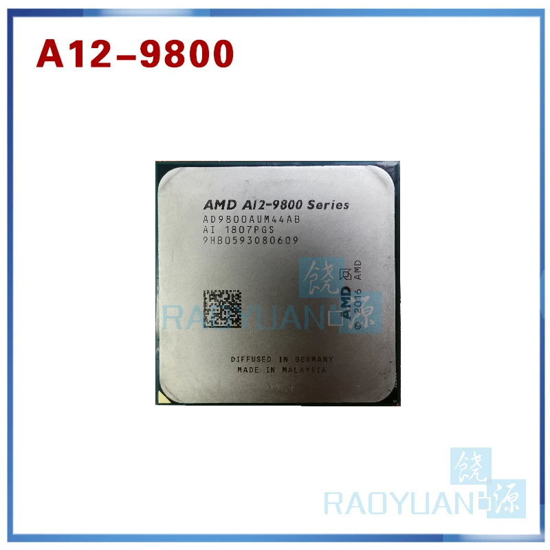 

AMD A12-Series A12-9800 A12 9800 3.8 GHz Quad-Core CPU Processor AD9800AUM44AB Socket AM4