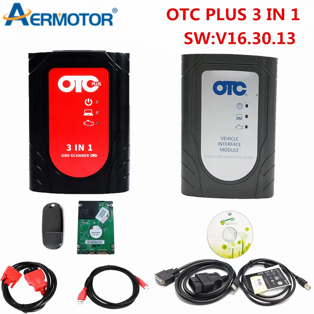 Melhor otc mais 3 em 1 scanner com hdd otc scanner gts tis3 otc mais 3 em 1 para toyota para nissan/vol ferramenta de programação de diagnóstico