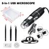 1600X 1000X USB Microscope Handheld Portable Digital Microscope USB Interface Electron Microscopes with 8 LEDs with Bracket 6