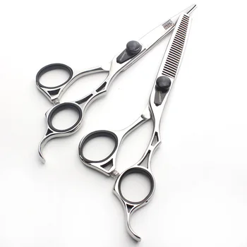 

Stainless Steel 440C Pet Scissors Hairdressing Scissors 6 Inch Flat Shear Thinning Teeth Haircut Hairdressing Scissors Tool Kit