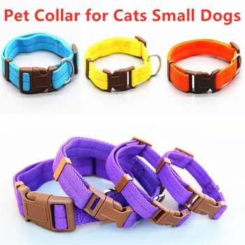 

2020 New Nylon Collar Pet Dog Collar Optional Neck Strap Adjustable Pet Accessories For Small Pet Cats Kitten Cats Small Dogs