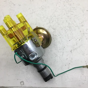 

SherryBerg point distributor for VW 003 VACUUM adv. Chrome body for BOSCH PARTS BUG FROM RADKE 0231178034 yellow transparent cap