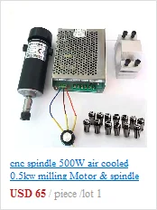 400 вт двигатель шпинделя постоянного тока, DC12-48V 12000 об/мин, гравировальный фрезерный шлифовальный с воздушным охлаждением длинный рот затяжки 1,5 мм-10 мм мотор шпинделя