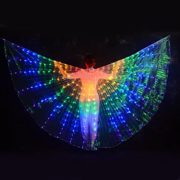 

LED Luminous Wings Ballet Costume Fluorescent Butterfly Dance Cloak Dance Costume Belly Dance cloak prop Children's Wings