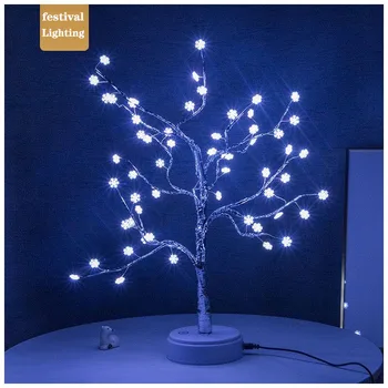 

Snowflake Pentagram Christmas Tree LED Lights Merry Christmas Decor for Home Xmas Ornaments Noel 2020 Happy New Year 2021
