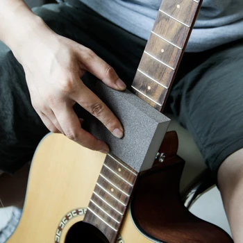 

New Stainless Steel File for Guitar Frets with Diamond Abrasives Clean brush sponge brush MUKU Guitar Professional Tools