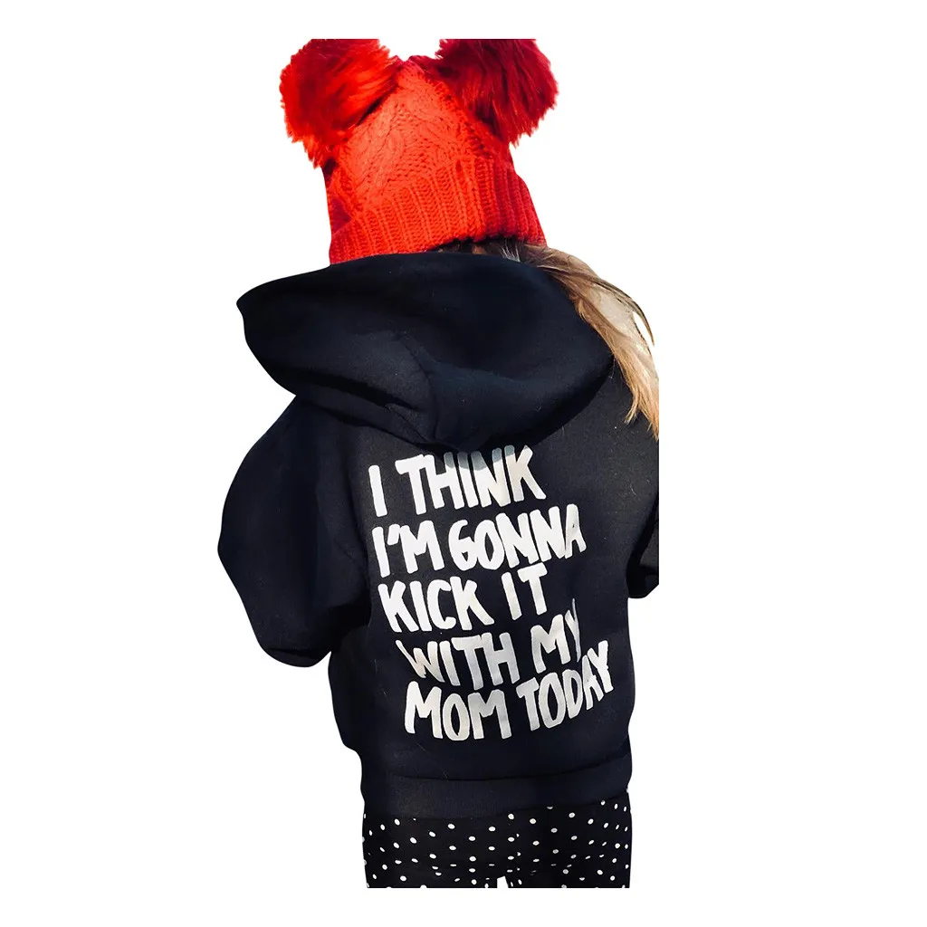 

Toddler Kids Baby Boys Hooded Sweatshirts Infant Letter Blouse Hoodies Tops