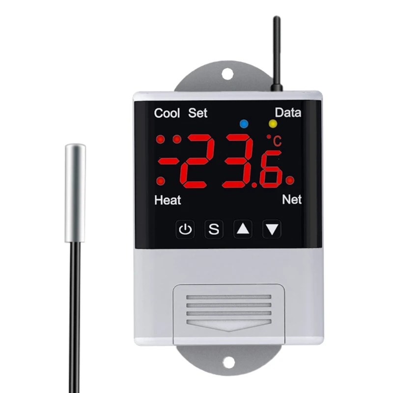 WIFI Thermostat 110V-230VAC 10A Phone APP Remote Control Digital Temperature Controller with NTC Sensor for Aquarium Incubator