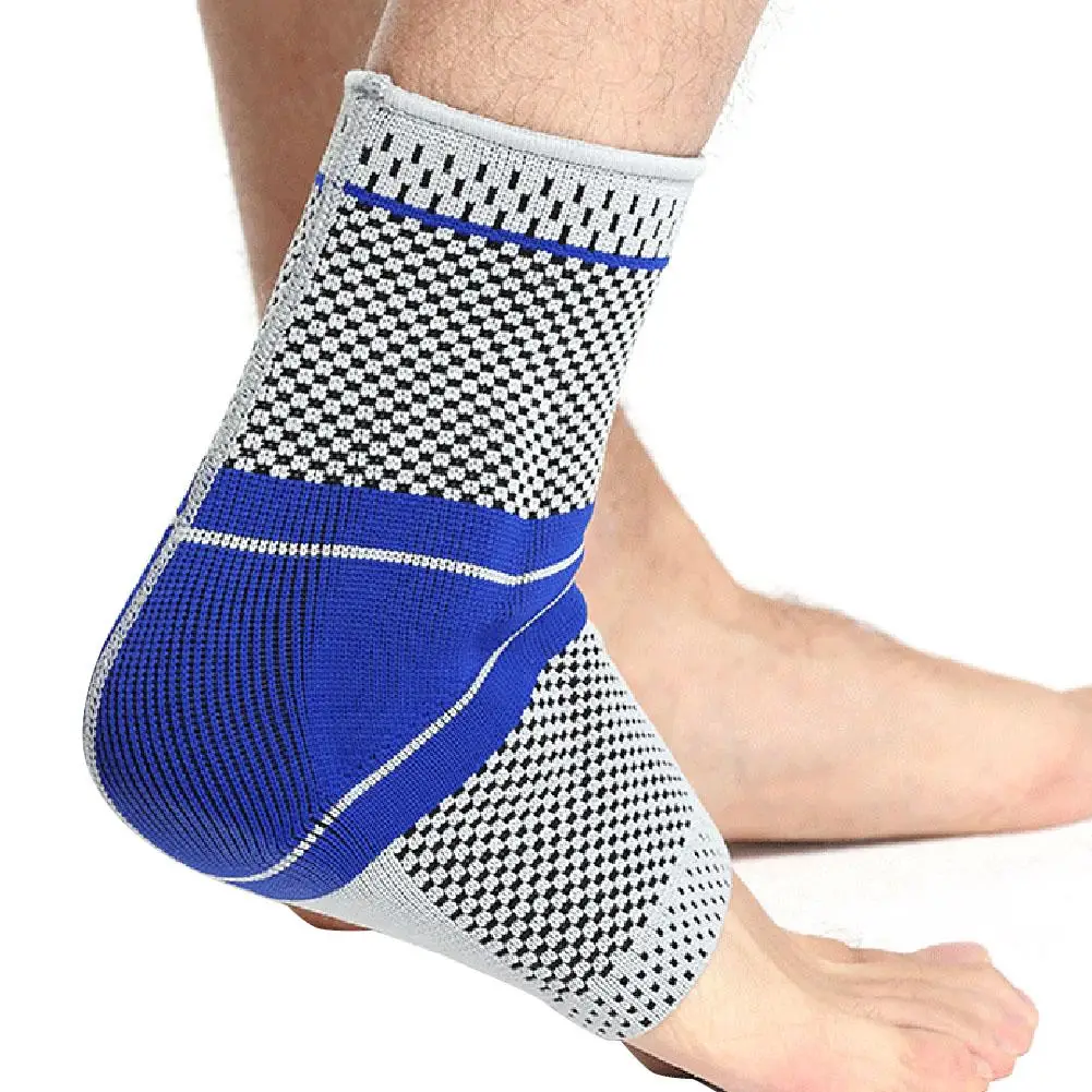 3D Elastic Silicone Ankle Support Fitness Compression Ankle Protector Basketball Football Tennis Silica Gel Pad Ankle Brace