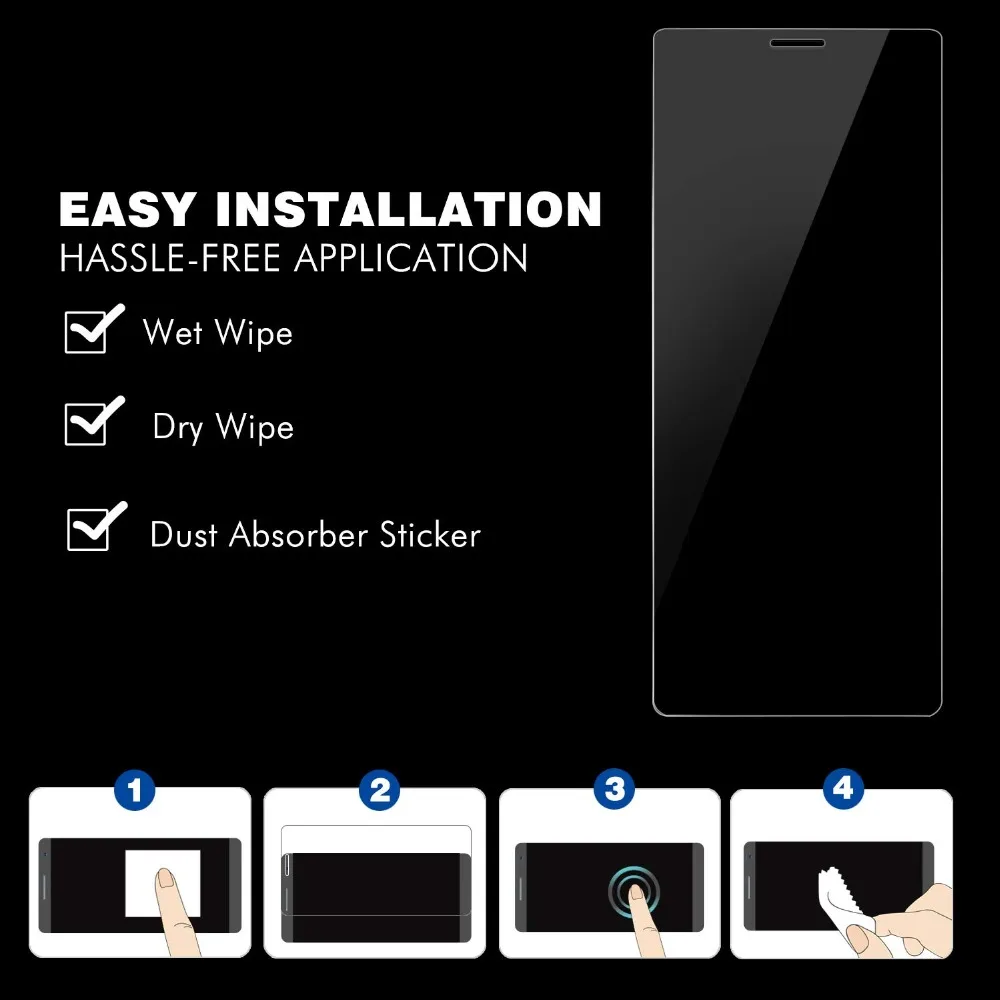 Чехол из закаленного стекла для SONY Xperia 10 PLUS X10 + Защитная пленка экрана L1 L2 L3