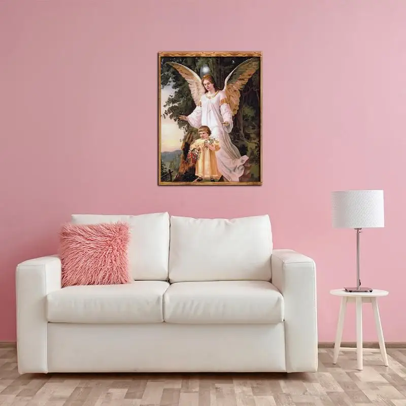 5D DIY Алмазная картина с полным сверлом Кубик Рубика Алмазная картина ангел-хранитель бабочка вышивка крестиком рукоделие ремесло мозаика 40*30 см