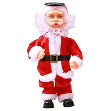 Рождество санта клаус танцы перевернутая электронная игрушка кукла Рождественский Декор Орнамент M09