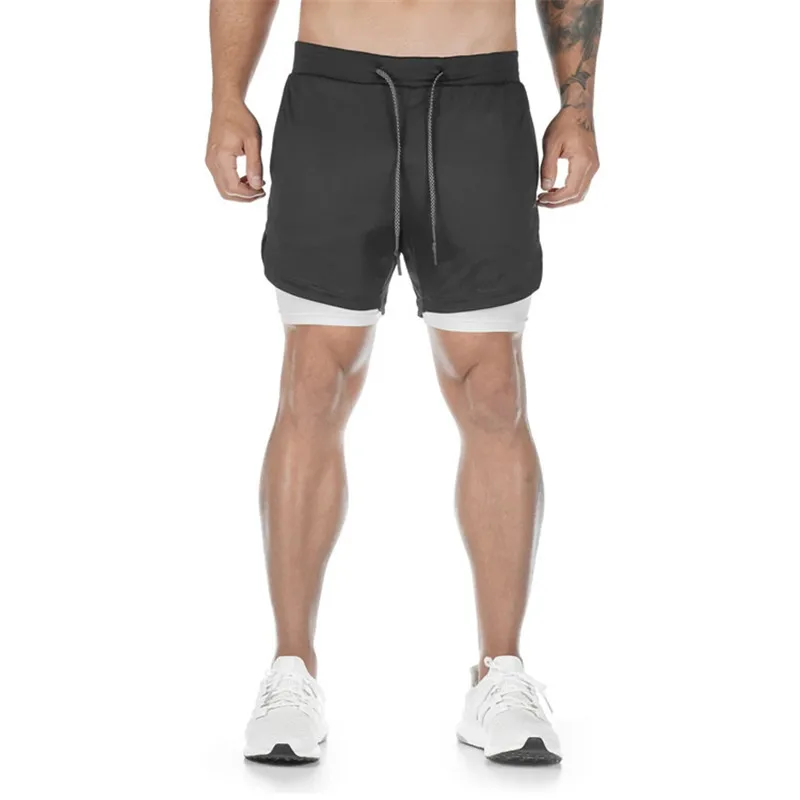 Summer 2020 running shorts men 2 in 1 sports jogging fitness shorts Men's Gym training Quick-drying sports shorts male short Summer 2020 running shorts men 2 in 1 sports jogging fitness shorts Men's Gym training Quick-drying sports shorts male short