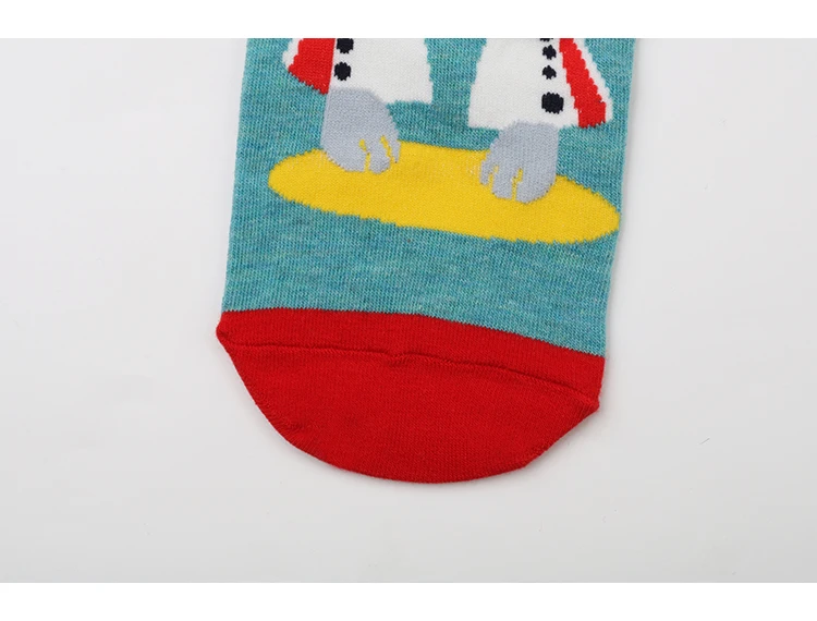 Autumn Winter New Design Women Socks Funny Sock Cotton Cartoon Animal Jacquard