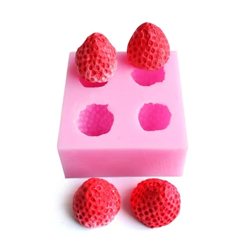 

3D Big Strawberry Silicone Cake Mold Non-Stick Baking Mould For Chocolate Jelly Cookie Fondant Cake Decorating Tools