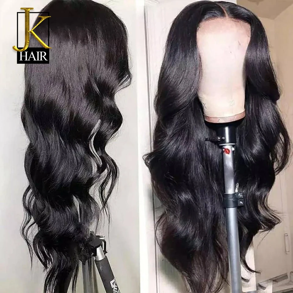 Парик JK из натуральных волос без клея 150% на шнуровке спереди парик 2x6 бразильский