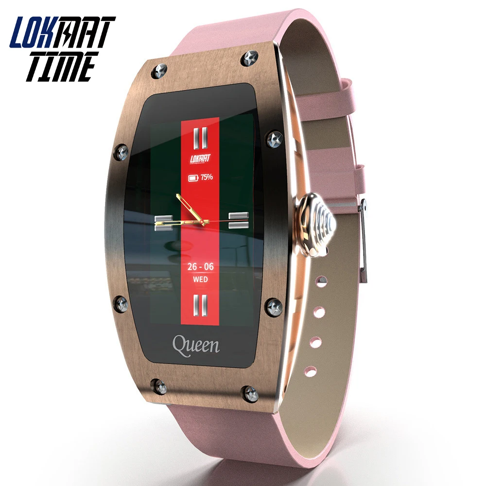 Lokmat Queen Stylish Women Smart Watch Fashion Fitness Smartwatch Heart Rate Monitor Female Reloj Inteligente for Android iOS