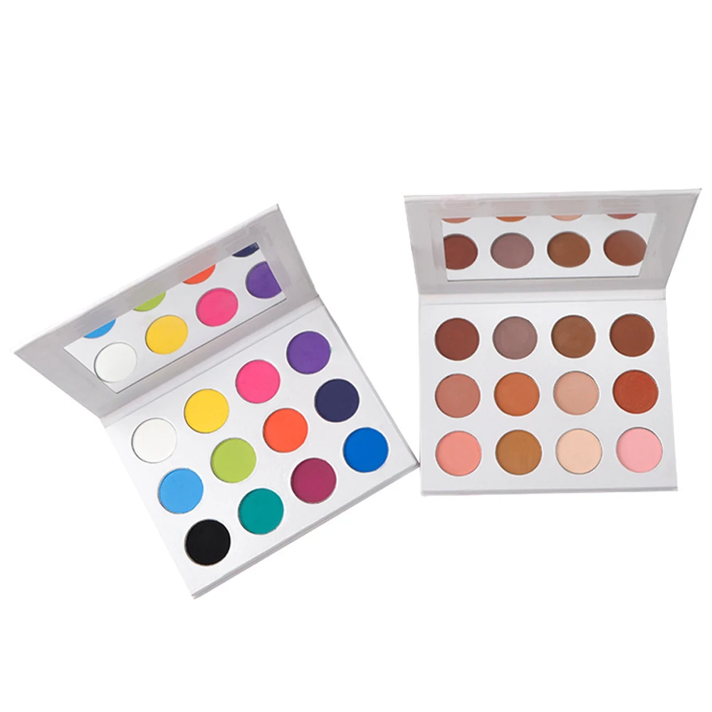 private label new eyeshadow palettes empty matte shimmer glitter eye makeup custom packaging no logo low moq oem