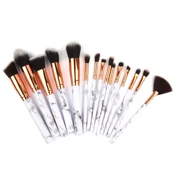 

Professional Makeup Artist 15 Marble Pattern Brush Makeup Brush Artificial Fiber Hair Professional Makeup Brush Beauty Makeup Ki