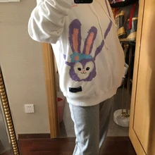 Hooded-Sweatshirt Women Hoodie Plus-Size Fleece Streetwear Winter for 320 Warm Colorful