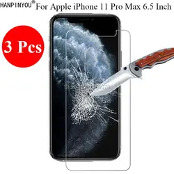 3 шт./партия, новинка, 9 H, 2.5D закаленное стекло, протектор экрана для Apple iPhone 11 Pro Max 6,5 "Защитная пленка + чистые инструменты