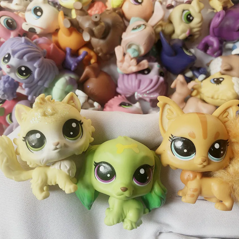LPS игрушки для домашних животных оранжевая фигурка кошка Гог медведь пчела
