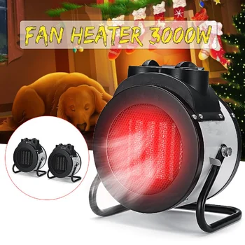 

3000W 220V Adjustable Industrial Electric Heater Fan Commercial Warm Heater Blower Air Workshop Space Garage Heating Appliances