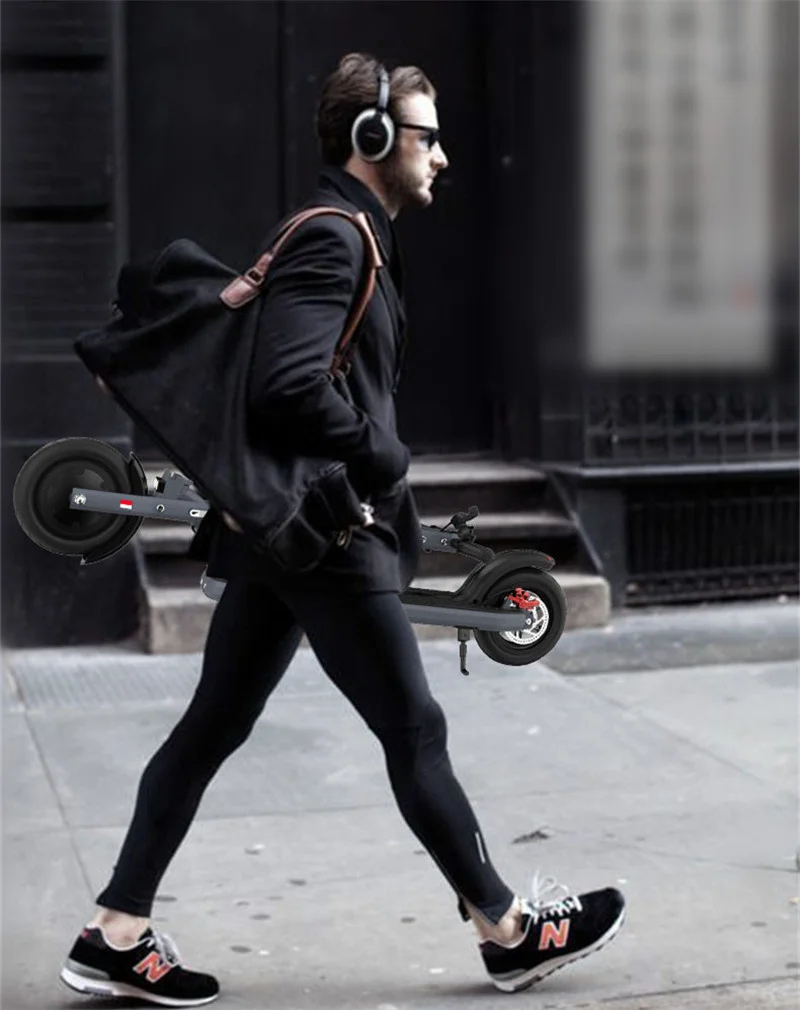 Kick Scooter For Adult Two Wheels Electric Scooters 8.5 Inch 300W Portable Foldable Electric Scooter 36V GrayWhite With APP (15)