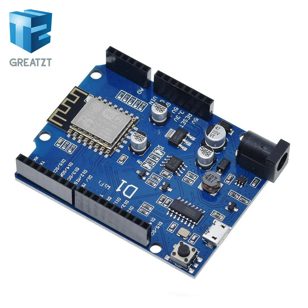 ESP 12E wemos D1 Wi Fi UNO основе ESP8266 щит для Arduino совместимый|shield for arduino|wemos d1shield esp8266 |