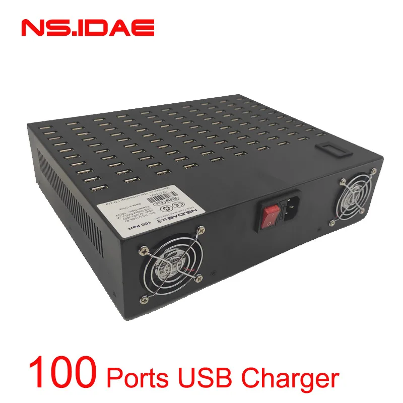 100 портов USB зарядное устройство адаптер питания настенная Быстрая Зарядка