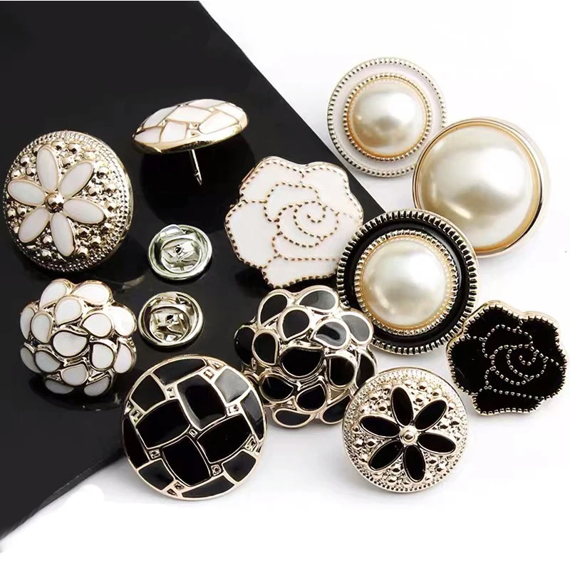

10pcs Sewing-free Buttons Plastic Button Detachable Coats Windbreaker Buttons Pearl Decoration Accessories Buckles