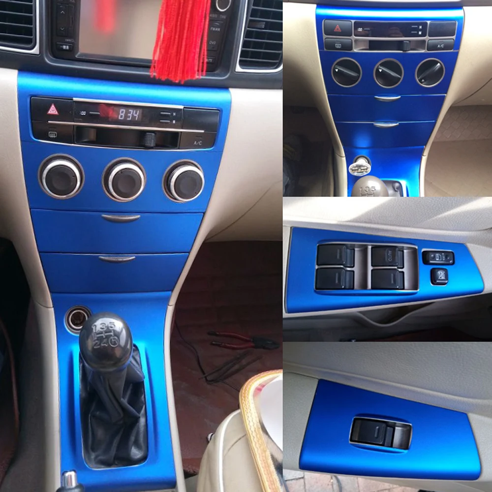 Самоклеящиеся автомобильные наклейки для Toyota Corolla 2003- виниловые автомобильные наклейки из углеродного волокна и наклейки аксессуары для стайлинга автомобилей