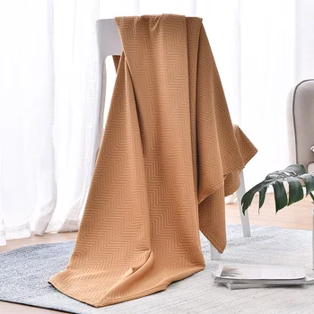 

afuLaI jacquard blankets for beds 100% Polyester Flannel Soft Throw Coral Quilt Sofa Office Lunch Break Nap