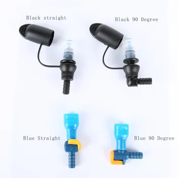 

Outdoor Water Bags Silicone 1PCS 90 Degree Straight Hydration Pack Suction Nozzle Bite Valve Camping Essential