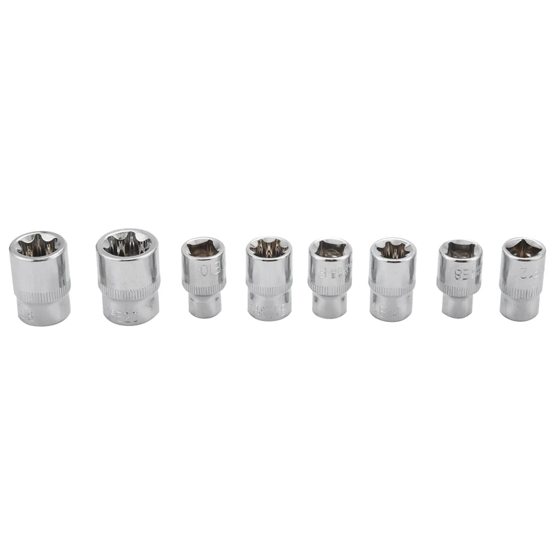 8Pcs 3/8 Inch Torx Star Socket Set E Type E8 E10 E11 E12 E14 E16 E18 E20 Hand Repair Tools | Компьютеры и офис