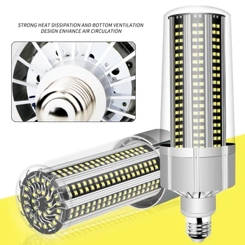 10pcs E27 LED Corn Lamp E39 E40 Garage Light 80W 100W 120W 150W 200W Warehouse  Market  Factory CommercialLight Wholesale Cheap 1