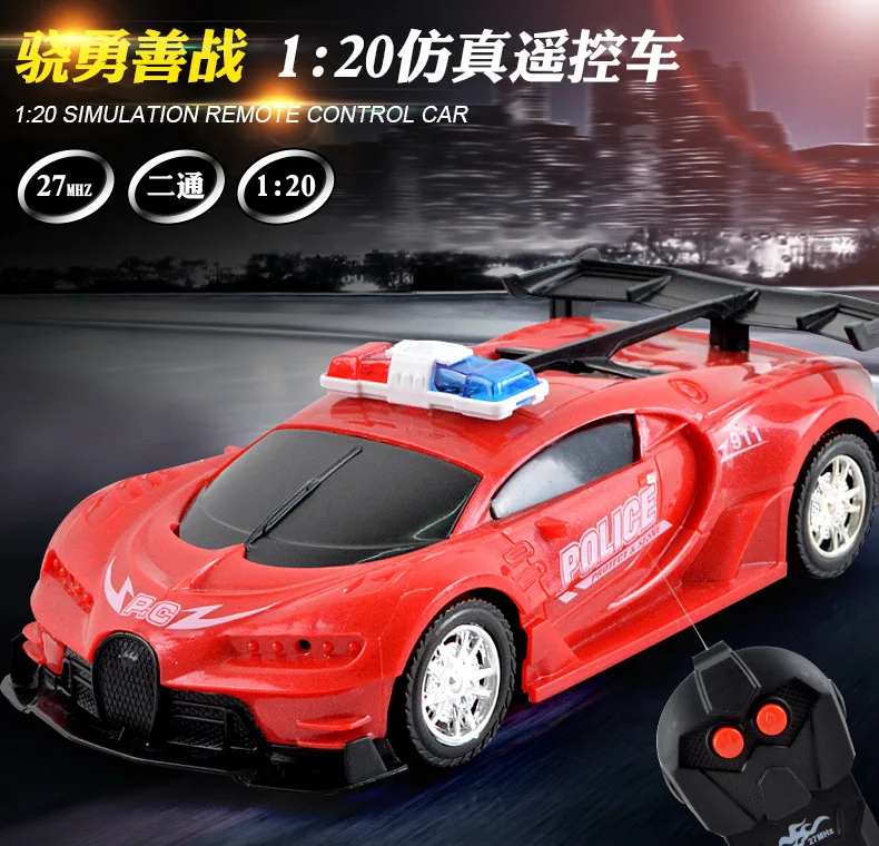 Детская Rc автомобиль игрушка альпинист 4-канальном пульте дистанционного управления Управление автомобиля Беспроводной Полицейская машина