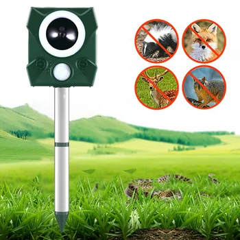 

Animal Repeller Repellent Multi-functional Solar Outdoor Ultrasonic Animal Repeller Bird Mice Repeller Repellent Garden