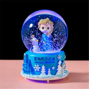 

Disney Frozen 2 Elsa Princess Music Magic Crystal Ball Gift Decoration Action Figure Model Toy Children Birthday Present M4908
