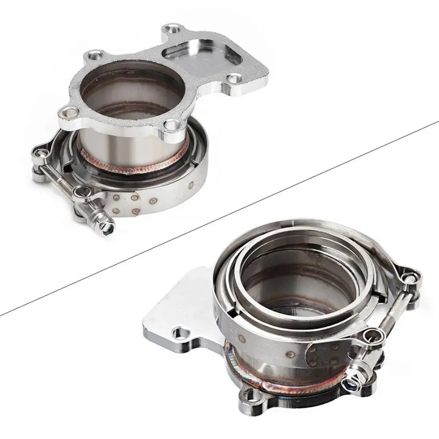 Нержавеющая сталь для Holset WH1C HX35 HX35W турбо-фланец для 3 V-хомут-адаптер сварки для выхлопной трубы с 3,0 дюймов