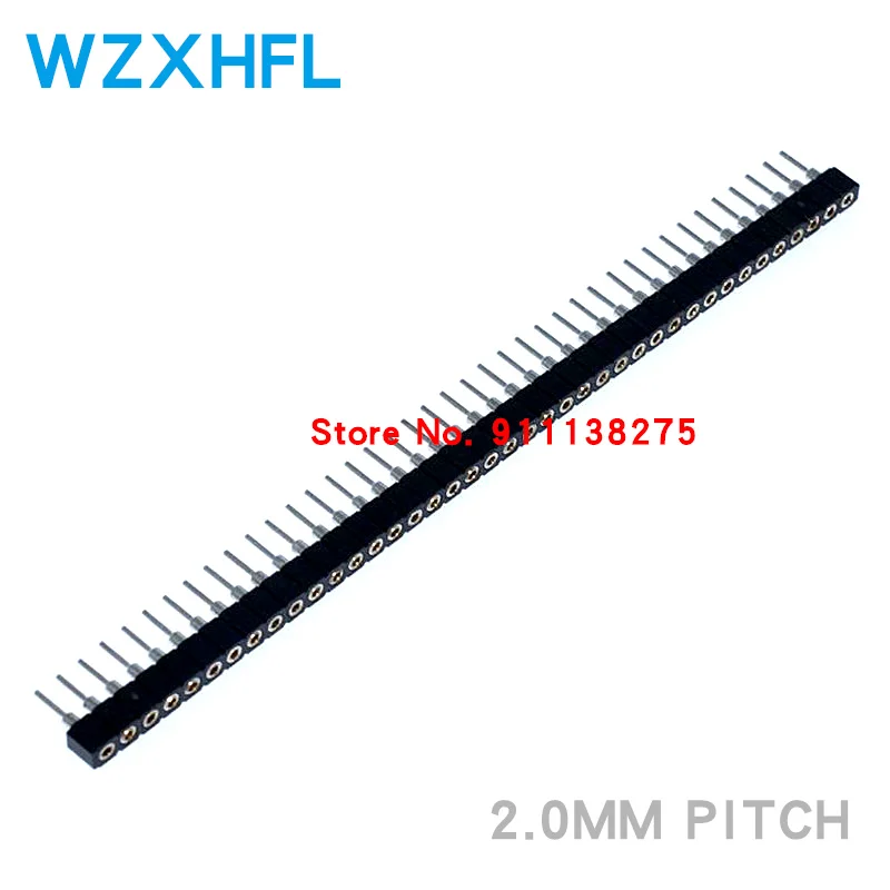 5pcs 2mm 2.0mm Pitch Tin PCB Panel IC Breakable 40 Pin Straight Header Socket Strip