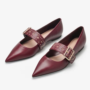 

Women's Flats Shoes Woman spring loafers Sneakers Ladies Brogues Vintage Point Toe Casual Shoes For Women Footwear shoes 2020