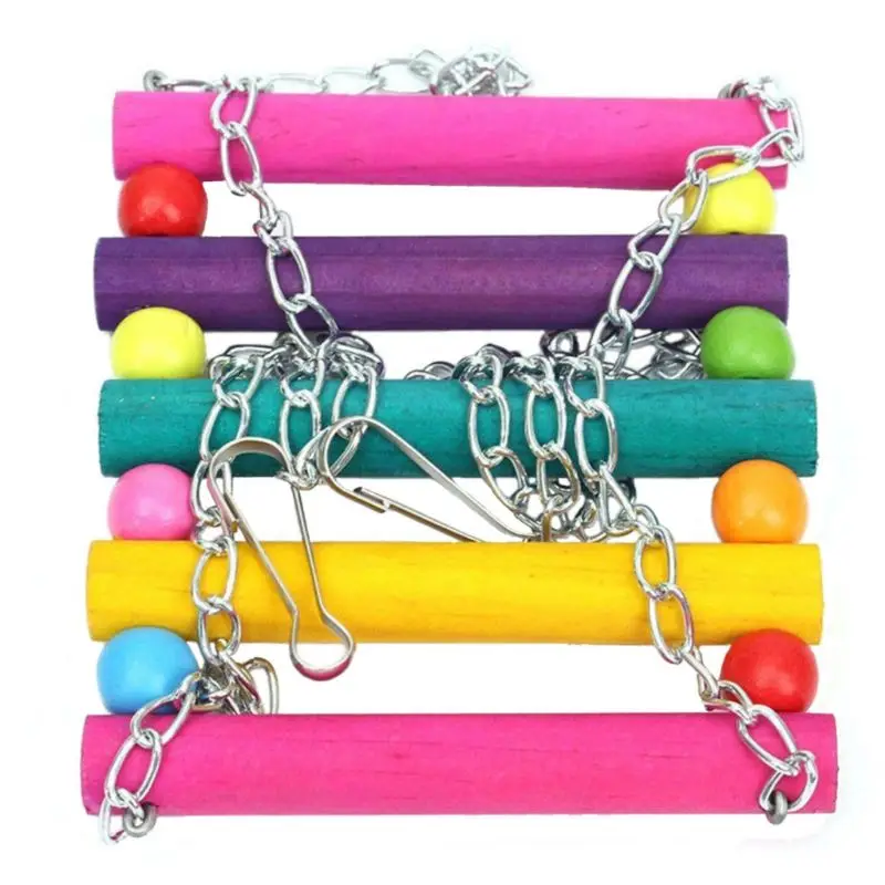 

5 Pcs/set Pet Bird Cage Hammock Swing Toy Small Parakeets Parrot Finches Bite Hanging Bell Ball String Toys