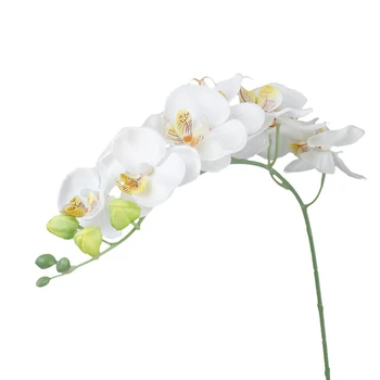 

AFBC 1 Piece Main Decoration Simulation Plant Artificial Butterfly Orchid Flowers - white