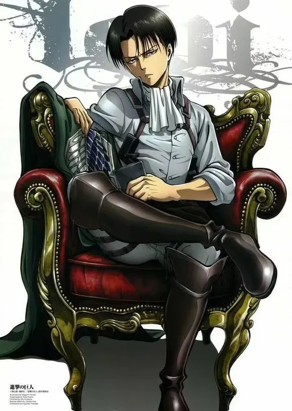 Аниме Атака Титанов персонаж Levi Ackerman Heichov с диваном версия для сидения ПВХ