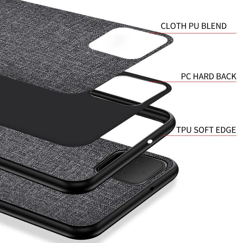 Тканевый жесткий чехол из поликарбоната для Google pixel 4 XL чехол для телефона мягкий ТПУ бампер задняя крышка для Google pixel 3A XL 4 противоударный чехол