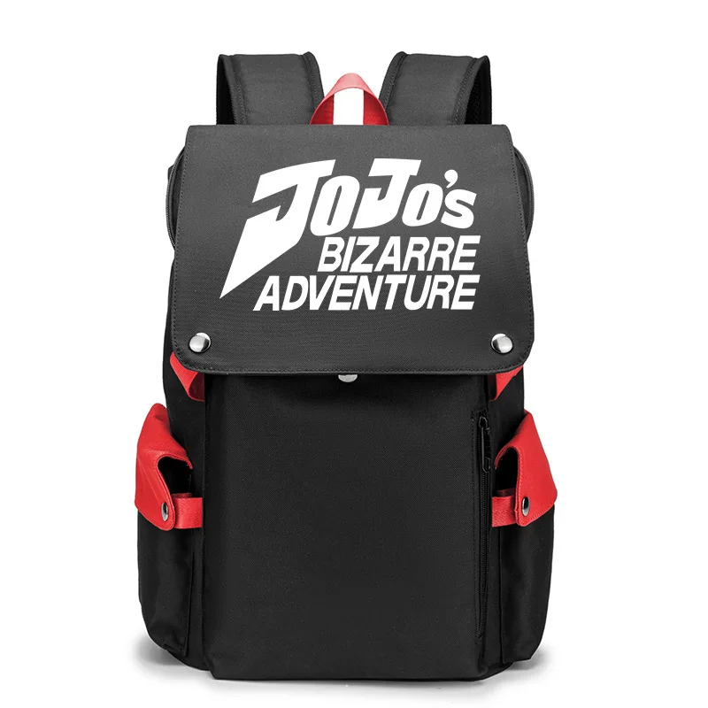 

JoJo's Bizarre Adventure Kujo Jotaro Backpack School Bags for Teenage USB Charging Laptop Backpack Bookbag Travel Rucksack
