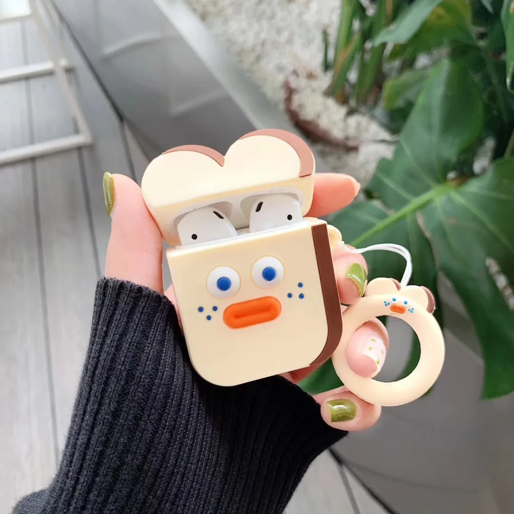 

Cartoon Soft Silicone Case Wireless Bluetooth Earphone Case for Apple Airpods Headphones Cases Cute for Airpods Cover Bags