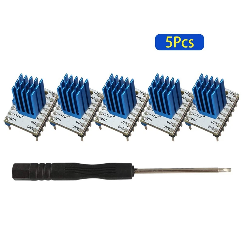Детали материнской платы для 3d принтера, TMC2130 V1.1 SPI шаговый StepStick мотор бесшумный драйвер с теплоотводом ультра-бесшумный для 3d принтера Co