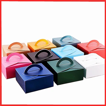 

15pcs special paper handle box Christmas birthday party candy gift box cake box biscuit box baking bag decoration box